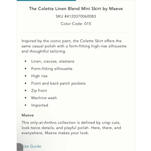 Nwt the Colette mini skirt - Picture 4 of 6